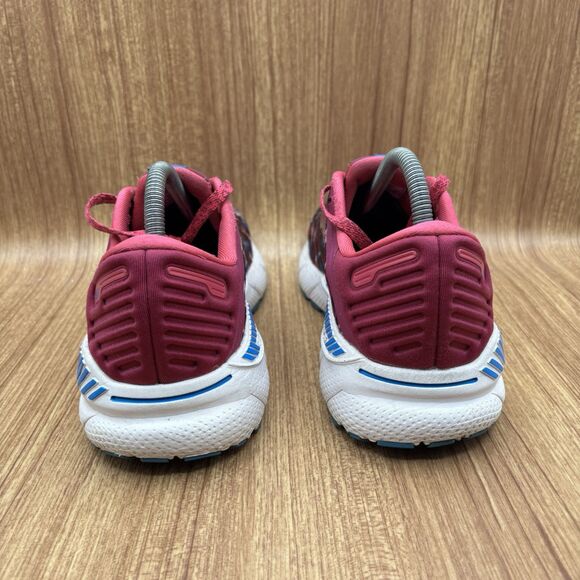 Brooks Adrenaline GTS 22 Women's Size 9.5 B  Magenta/Raspberry/White Sneakers - Picture 2 of 9